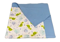 Ocean Friends Self-Binding Baby Blanket – Image 1