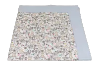 Blue Hippo Self-Binding Baby Blanket – Image 1