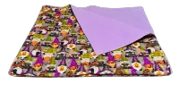 Halloween Gnome Flannel Throw Blanket – Image 1