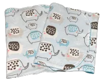 Blue Elephant Burp Cloths – Image 1