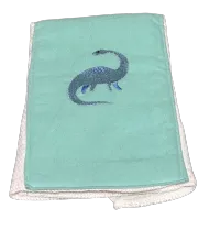 Blue Dino Burp Cloth – Image 1