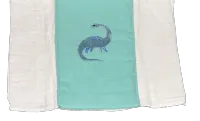 Blue Dino Burp Cloth – Image 2