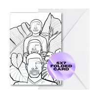Generational Growth — Father's Day Coloring Card – Single Card