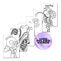 The Plant Set — Color & Send Mini-Cards – 1 OF EACH (6PCS)