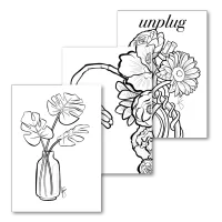 The Plant Set — Color & Send Mini-Cards – Set B (12 PCS)