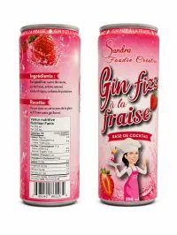 Gin fizz à la fraise – Image 1