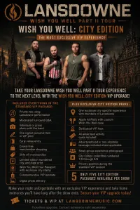 Wish You Well Tour Part II - City Edition VIP Upgrades – Image 1