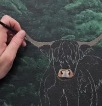 Highland Cow Acrylic Painting Tutorial – Image 5