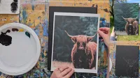 Highland Cow Acrylic Painting Tutorial – Image 3