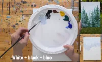 Foggy Forest Acrylic Painting Tutorial – Image 5