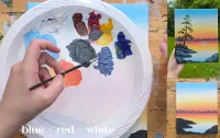 Lakefront Dreams Acrylic Painting Tutorial – Image 5