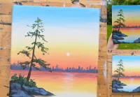 Lakefront Dreams Acrylic Painting Tutorial – Image 7