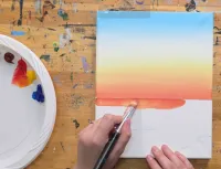 Lakefront Dreams Acrylic Painting Tutorial – Image 2