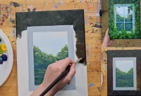 Through The Ivy Acrylic Painting Tutorial – Image 4
