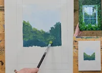 Through The Ivy Acrylic Painting Tutorial – Image 3