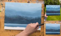 Rainy Window Acrylic Painting Tutorial – Image 3