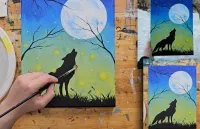 Howling Wolf Acrylic Painting Tutorial – Image 7