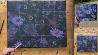 Blue Hour Flowers Acrylic Painting Tutorial – Image 4