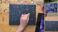 Blue Hour Flowers Acrylic Painting Tutorial – Image 3