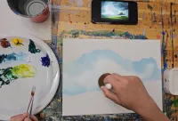 Stormy Landscape Acrylic Painting Tutorial – Image 4