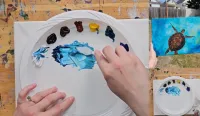 Ocean Waltz Acrylic Painting Tutorial – Image 2