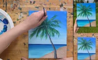 Island Paradise Acrylic Painting Tutorial – Image 7