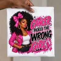 Breast Cancer PNG - Cancer Picked The Wrong Girl – Image 1