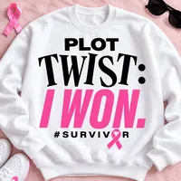 Breast Cancer Survivor PNG - Plot Twist I Won – Image 2