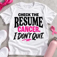 Breast Cancer Survivor PNG - Check The Resume Cancer I Don't Quit – Image 2