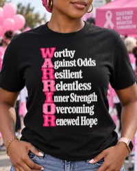 Breast Cancer Warrior PNG - Warrior Acrostic Quote – Image 3
