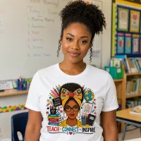 Black Teacher PNG - Teach Connect Inspire Design – Image 2