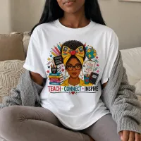 Black Teacher PNG - Teach Connect Inspire Design – Image 4