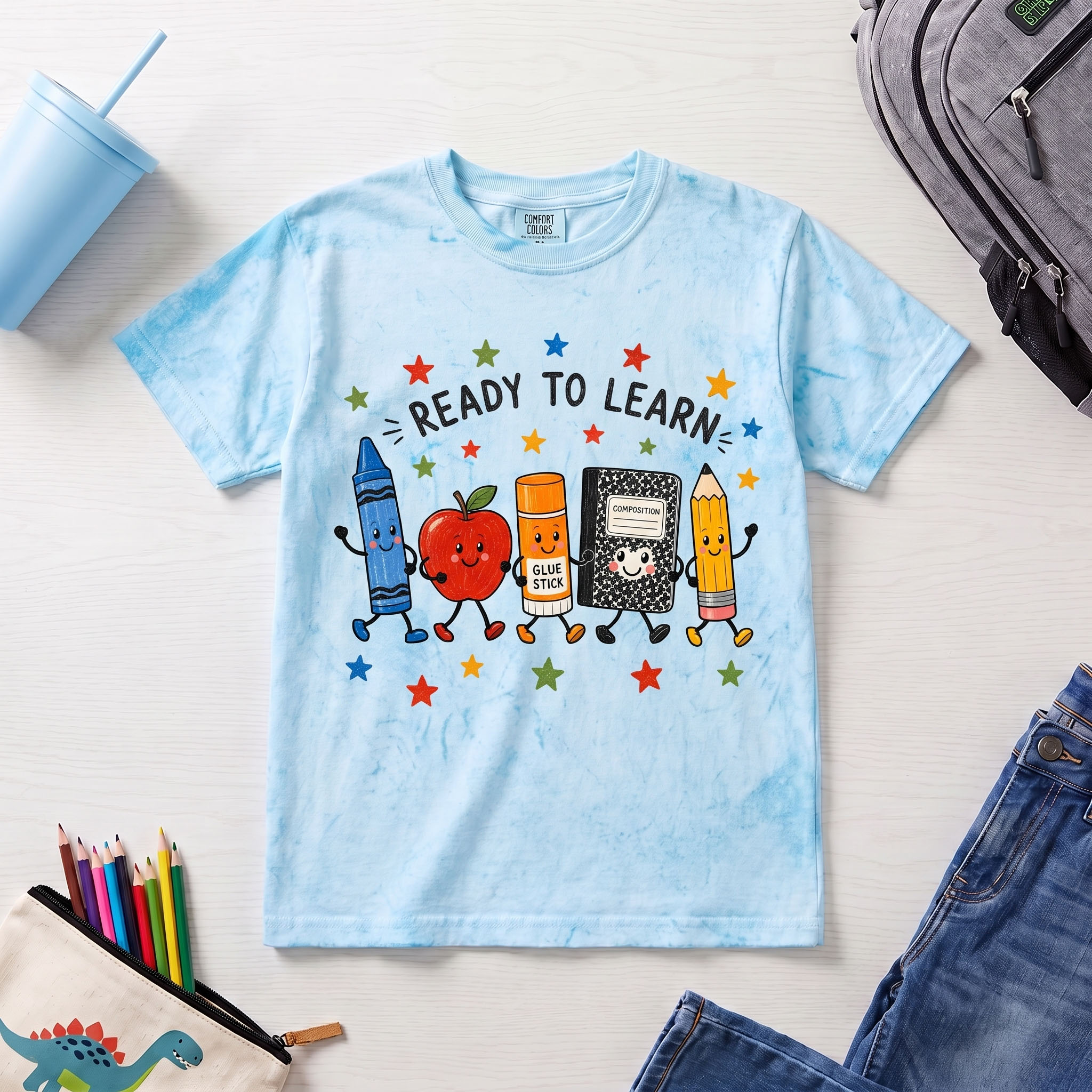 School PNG - Ready to Learn Cute School Supplies Doodle Design – Image 3