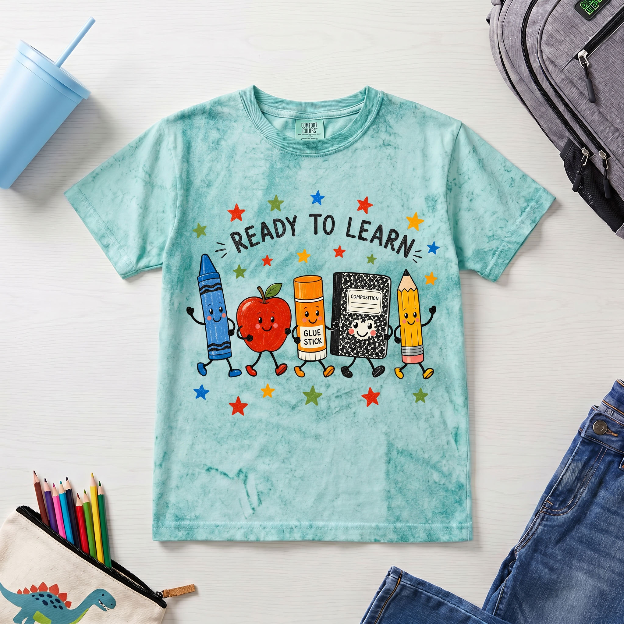 School PNG - Ready to Learn Cute School Supplies Doodle Design – Image 7