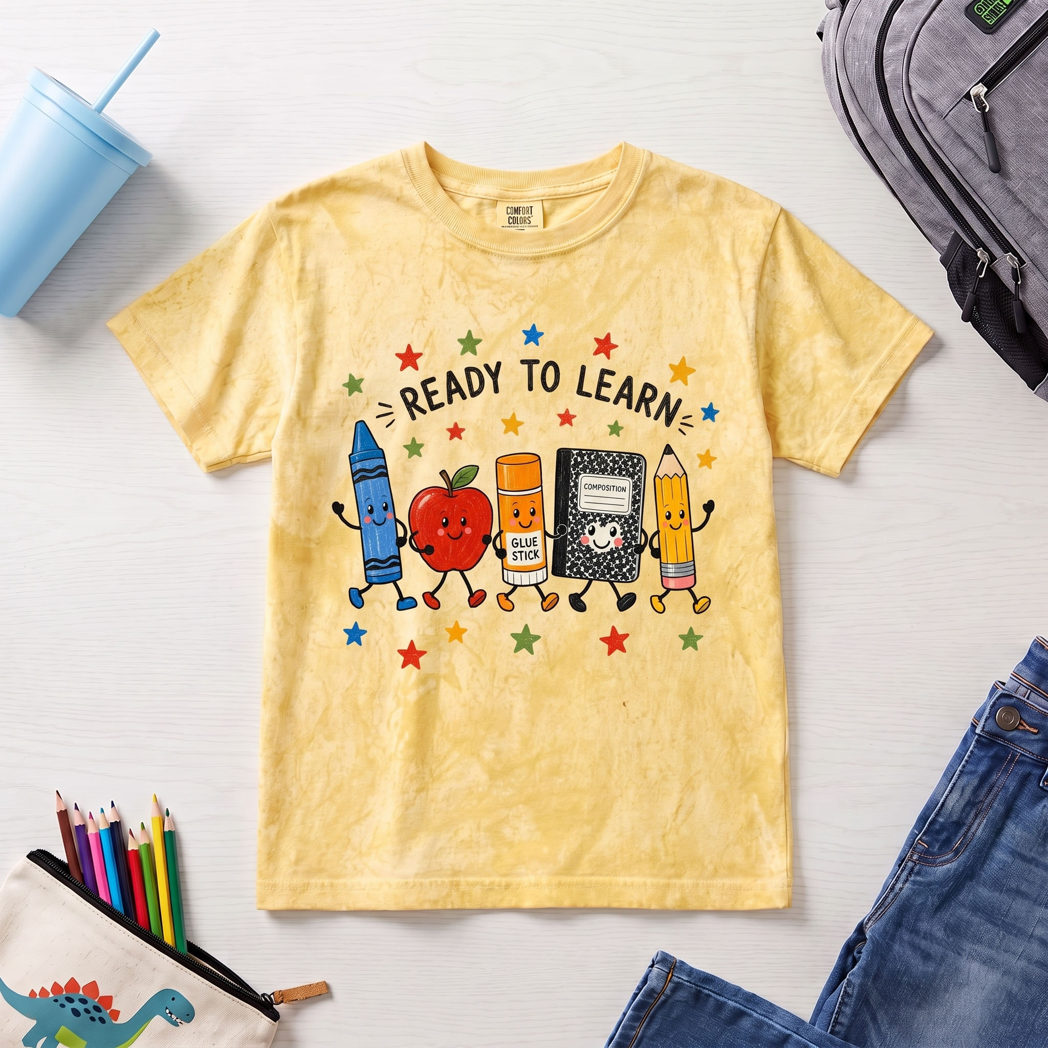 School PNG - Ready to Learn Cute School Supplies Doodle Design – Image 5