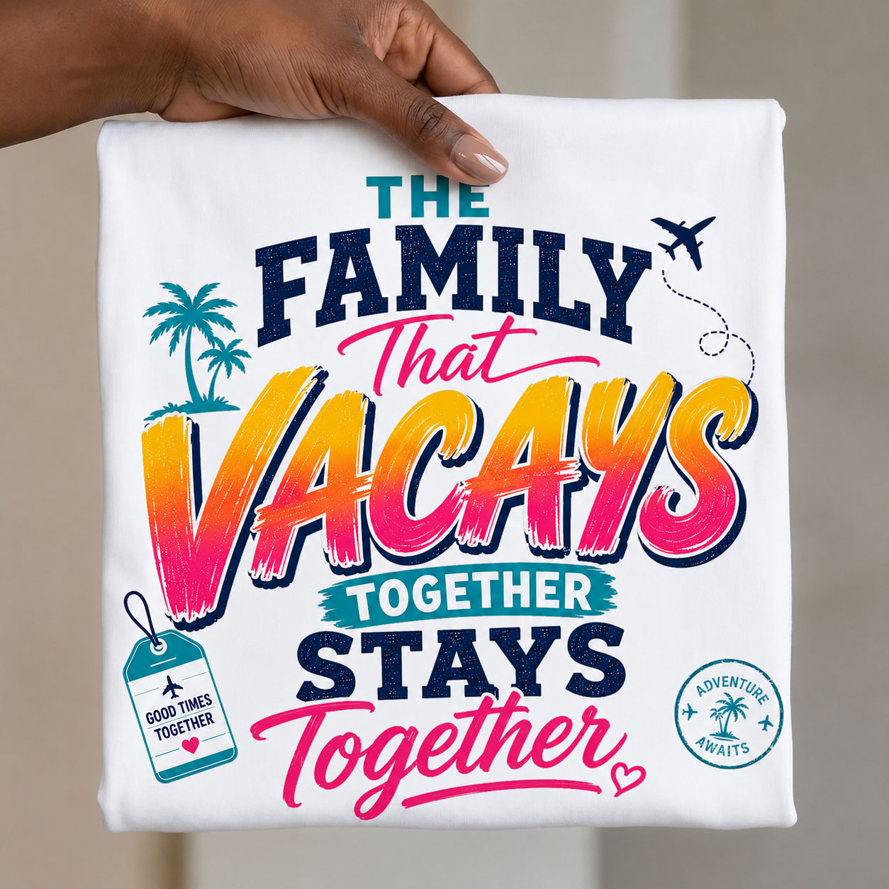 Family Vacation PNG - The Family That Vacays Together Stays Together Design – Image 2