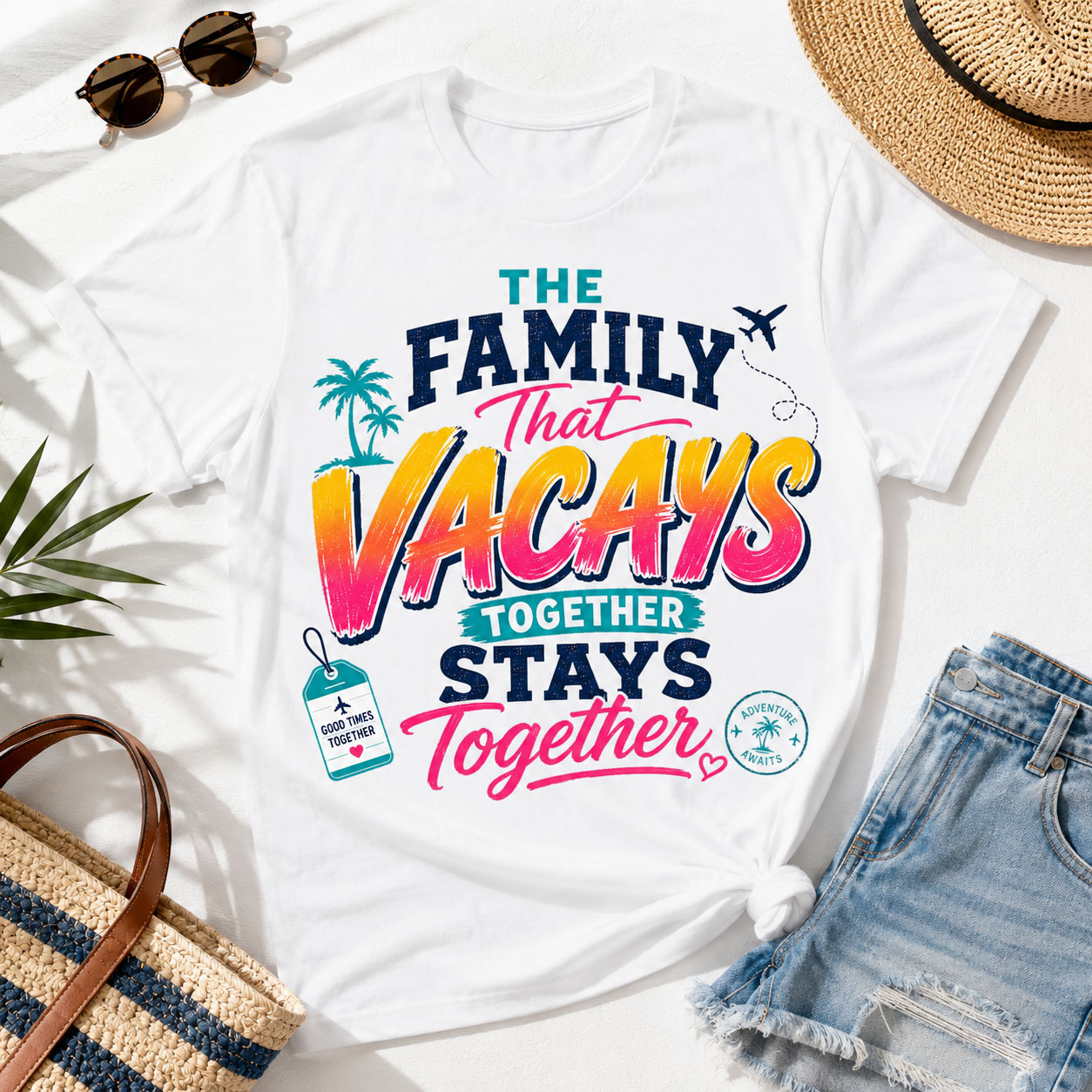 Family Vacation PNG - The Family That Vacays Together Stays Together Design – Image 3