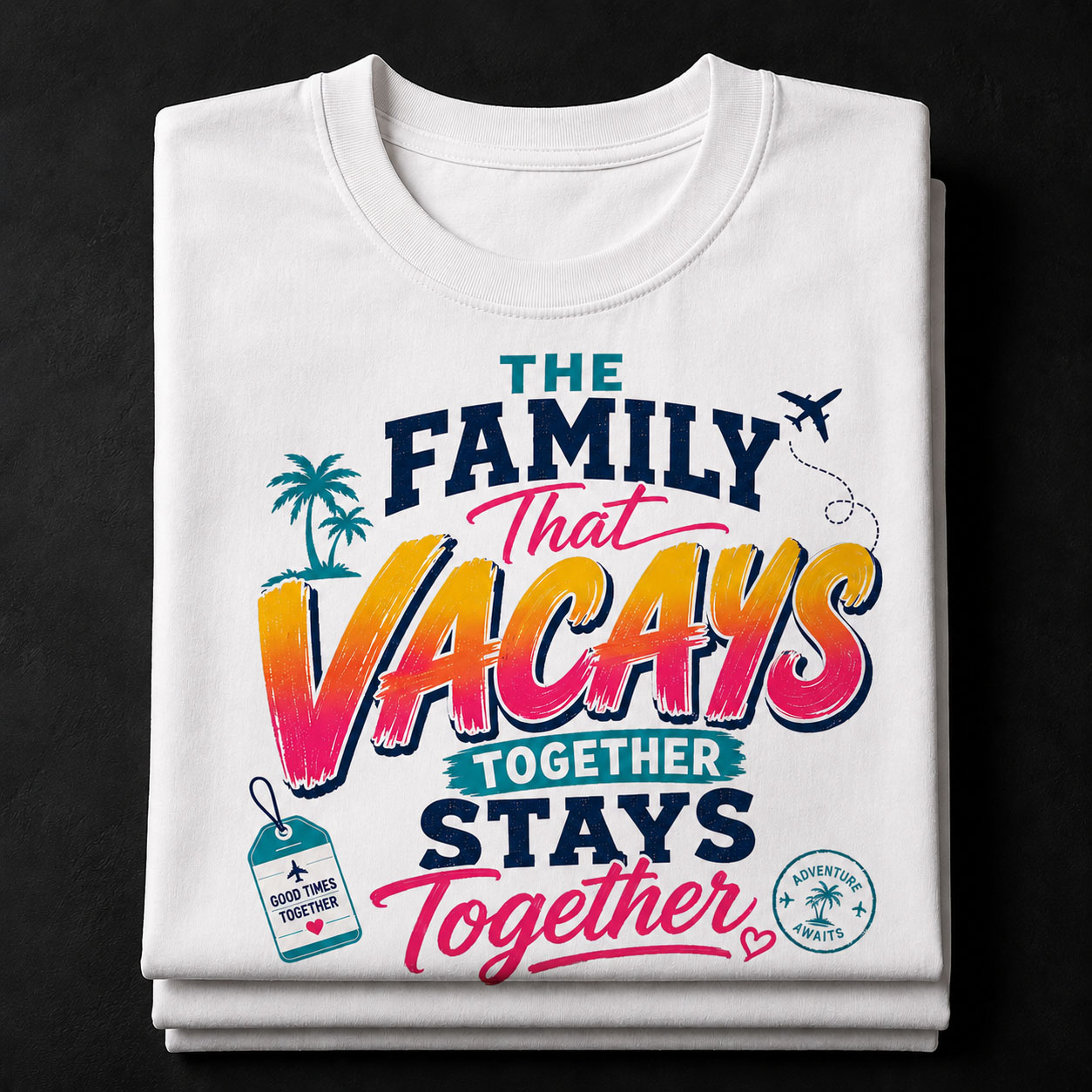 Family Vacation PNG - The Family That Vacays Together Stays Together Design – Image 5