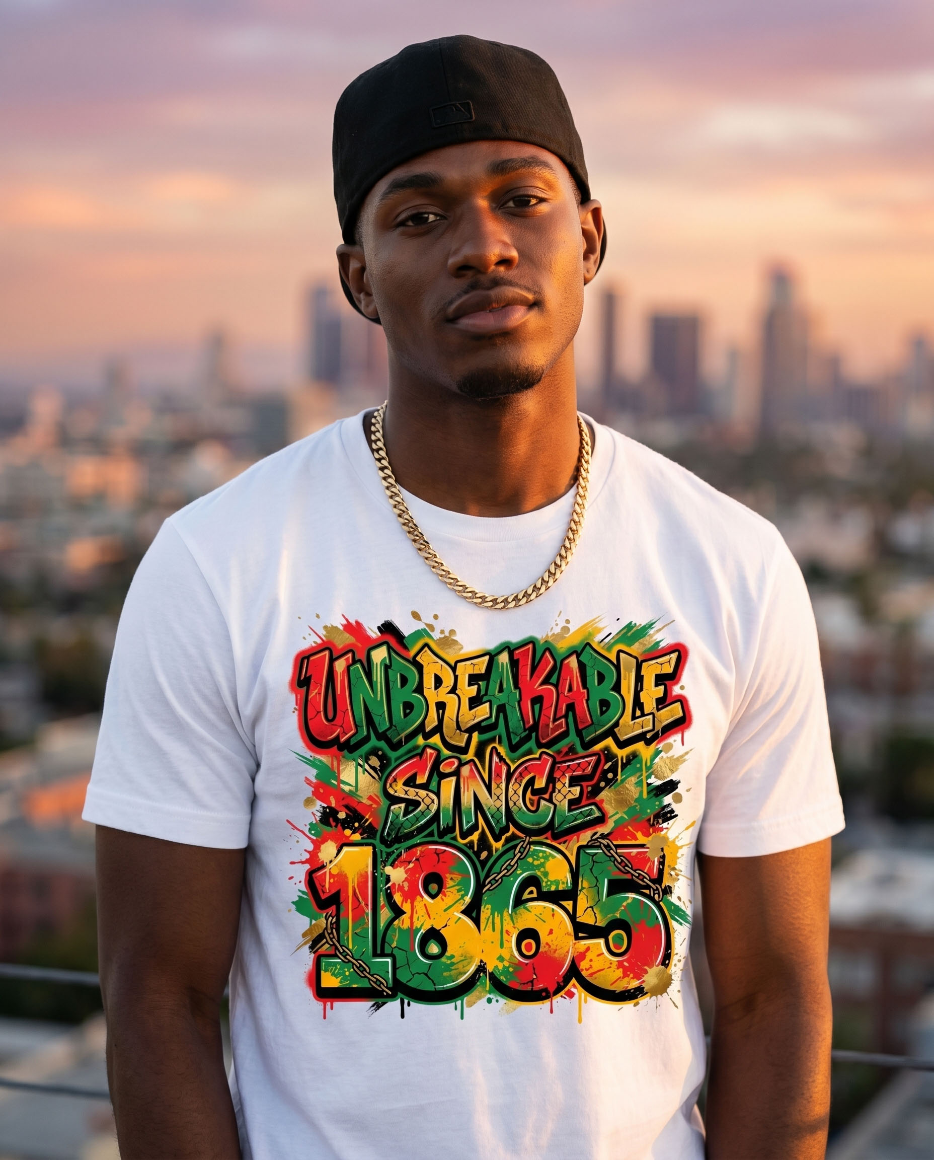 Juneteenth PNG - Unbreakable Since 1865 Graffiti Style Design – Image 6