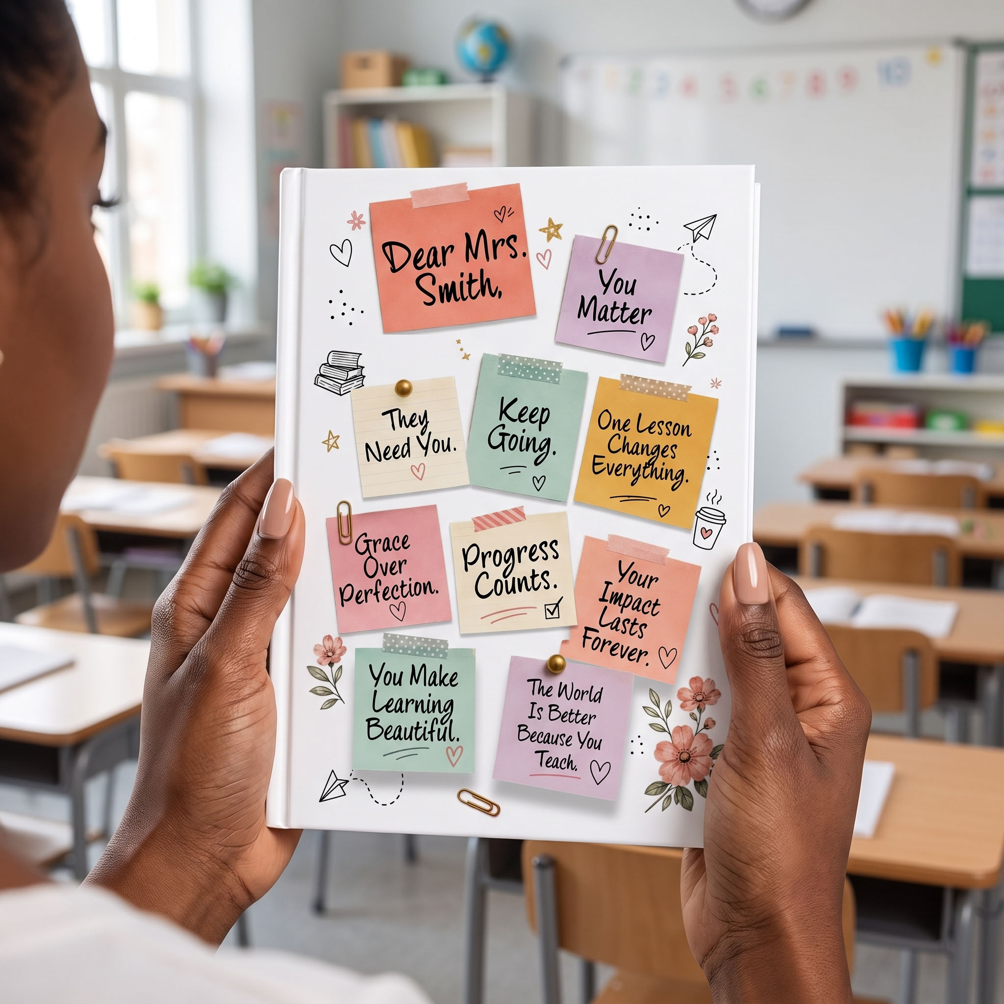 Teacher Journal Template - Dear Teacher Sticky Note Cover Design – Image 2
