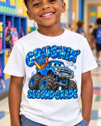 Back to School PNG Bundle | Crushin’ Kindergarten–5th Grade Monster Truck Designs – Image 2