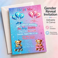 Gender Reveal Bundle for Crafters | Editable Canva Templates + Printable Party Games – Image 6