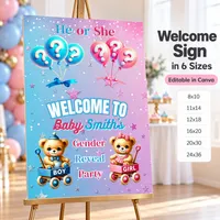 Gender Reveal Bundle for Crafters | Editable Canva Templates + Printable Party Games – Image 5