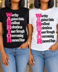 Breast Cancer Warrior PNG - Warrior Acrostic Quote – Image 1