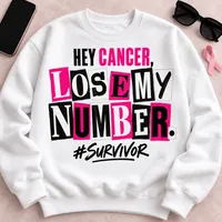 Breast Cancer Survivor PNG - Hey Cancer Lose My Number – Image 1