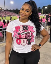 Retro Football Pink Out PNG – Image 2