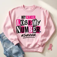 Breast Cancer Survivor PNG - Hey Cancer Lose My Number – Image 3