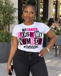Breast Cancer Survivor PNG - Hey Cancer Lose My Number – Image 2