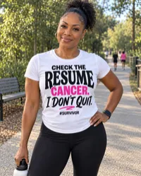 Breast Cancer Survivor PNG - Check The Resume Cancer I Don't Quit – Image 1