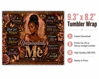 Black Woman Self Love Tumbler Wrap | Affirmations – Image 2